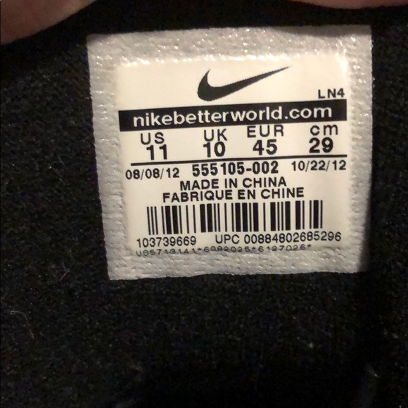 Air Force Max 13’ Black Cool Grey sz 11 - Picture 8 of 10